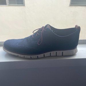 Men's ZERØGRAND Wingtip Oxford Blue